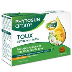 Phytosun Arôms Pastilles Toux Sèche & Grasse guimauve & miel (x20)
