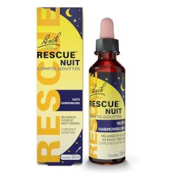 Bach Rescue Nuit mélange de fleurs de Bach nuits harmonieuses (20 ml)