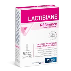 PiLeJe Lactibiane Référence probiotiques flore intestinale (10 gélules)