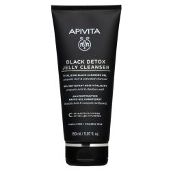 Apivita Black Detox Gel Nettoyant Noir Visage & Yeux (150 ml)