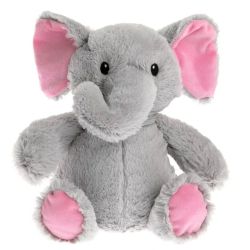 Pelucho Bouillotte sèche peluche Éléphant aux grains de blé et fleurs de lavande