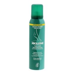 Akileïne Spray Poudre Asséchant très forte transpiration pieds (150 ml)