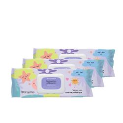 Pharmactiv Lingettes pour Bébé (Lot de 3x70 lingettes)