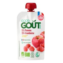 Good Goût Baby Purée bio Pomme Framboise bébé dès 4 mois (120 g)