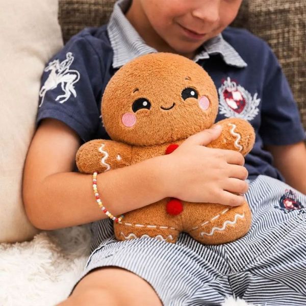 Pelucho Bouillotte sèche peluche Bonhomme Pain d'Épices aux grains de blé et fleurs de lavande