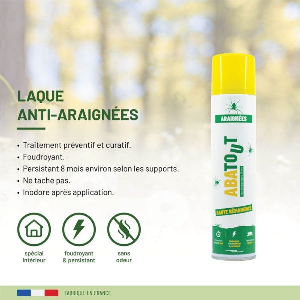 Abatout Laque Anti-Araignées haute rémanence (300 ml)