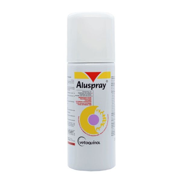 Vétoquinol Aluspray spray protecteur et cicatrisant des plaies d'animaux (210 ml)