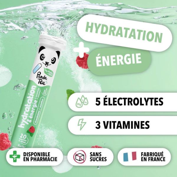 Panda Tea Hydratation & Energie Framboise-Menthe (x20)