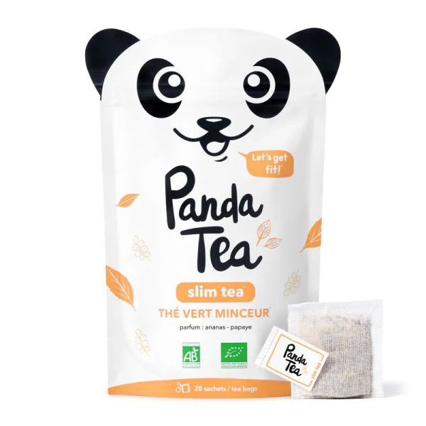 Panda Tea Slim Tea thé vert minceur ananas papaye bio (28 sachets)