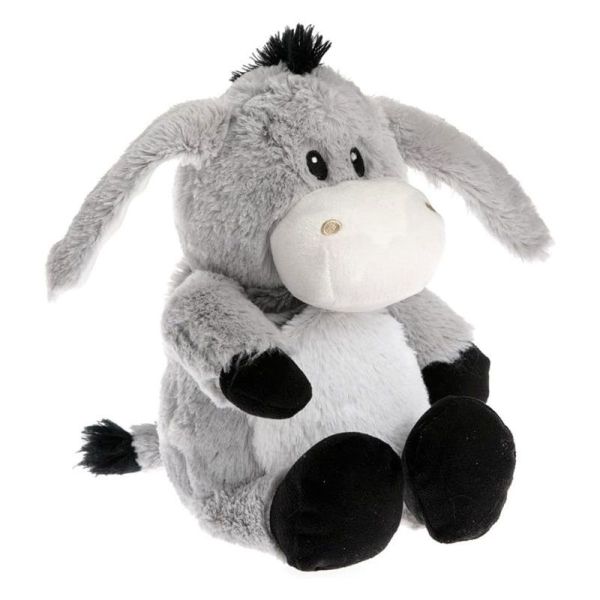 Pelucho Bouillotte sèche peluche Âne aux grains de blé et fleurs de lavande