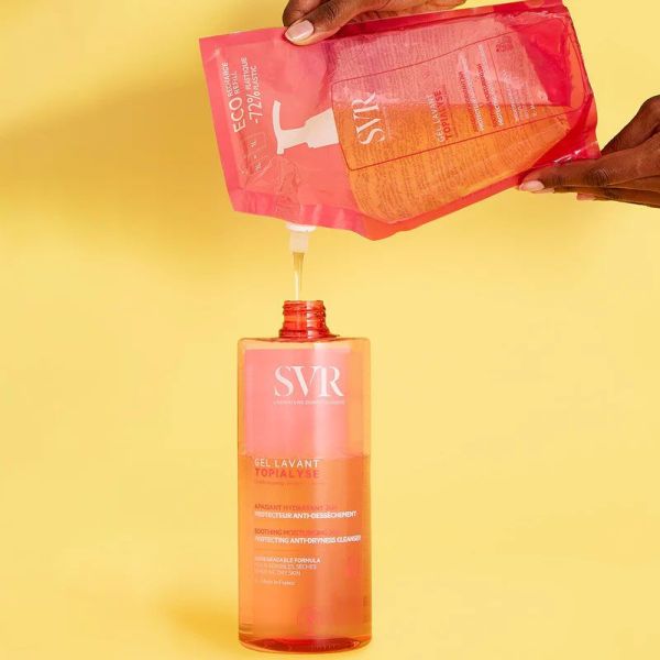 SVR Topialyse Gel Lavant apaisant hydratant 24h protecteur anti-dessèchement (éco-recharge 1 L)