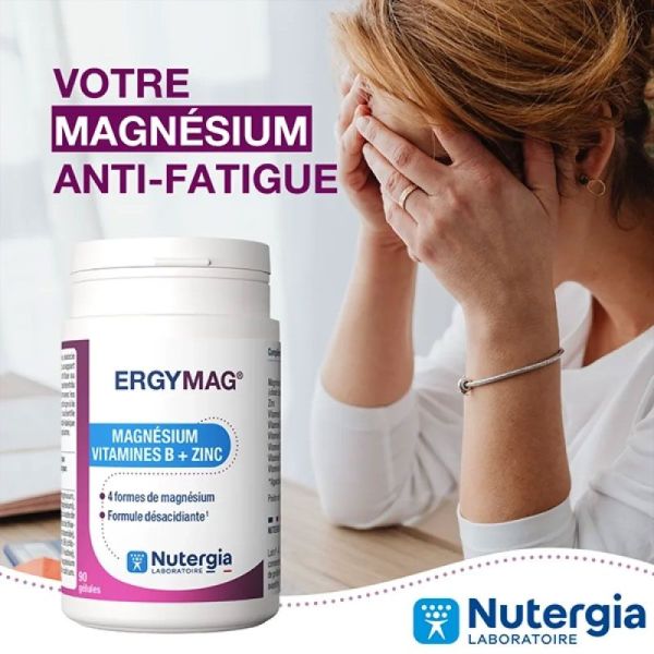 Nutergia Ergymag Magnésium Vitamines B & Zinc (90 gélules + 18 offertes)