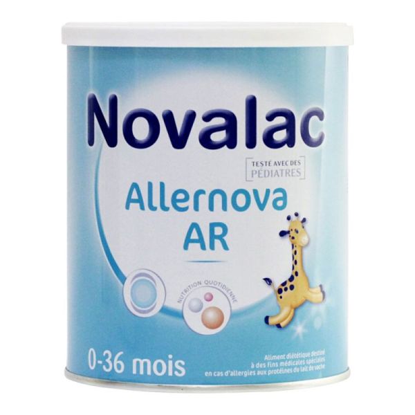 Novalac Allernova AR lait en poudre bébé 0-36 mois allergie protéines de lait de vache (400 g) T