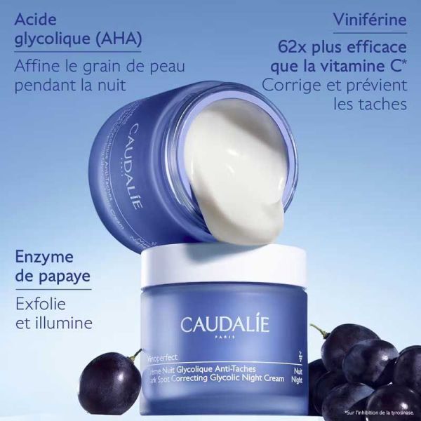 Caudalie Vinoperfect Crème Nuit Glycolique Anti-Tache (50 ml)