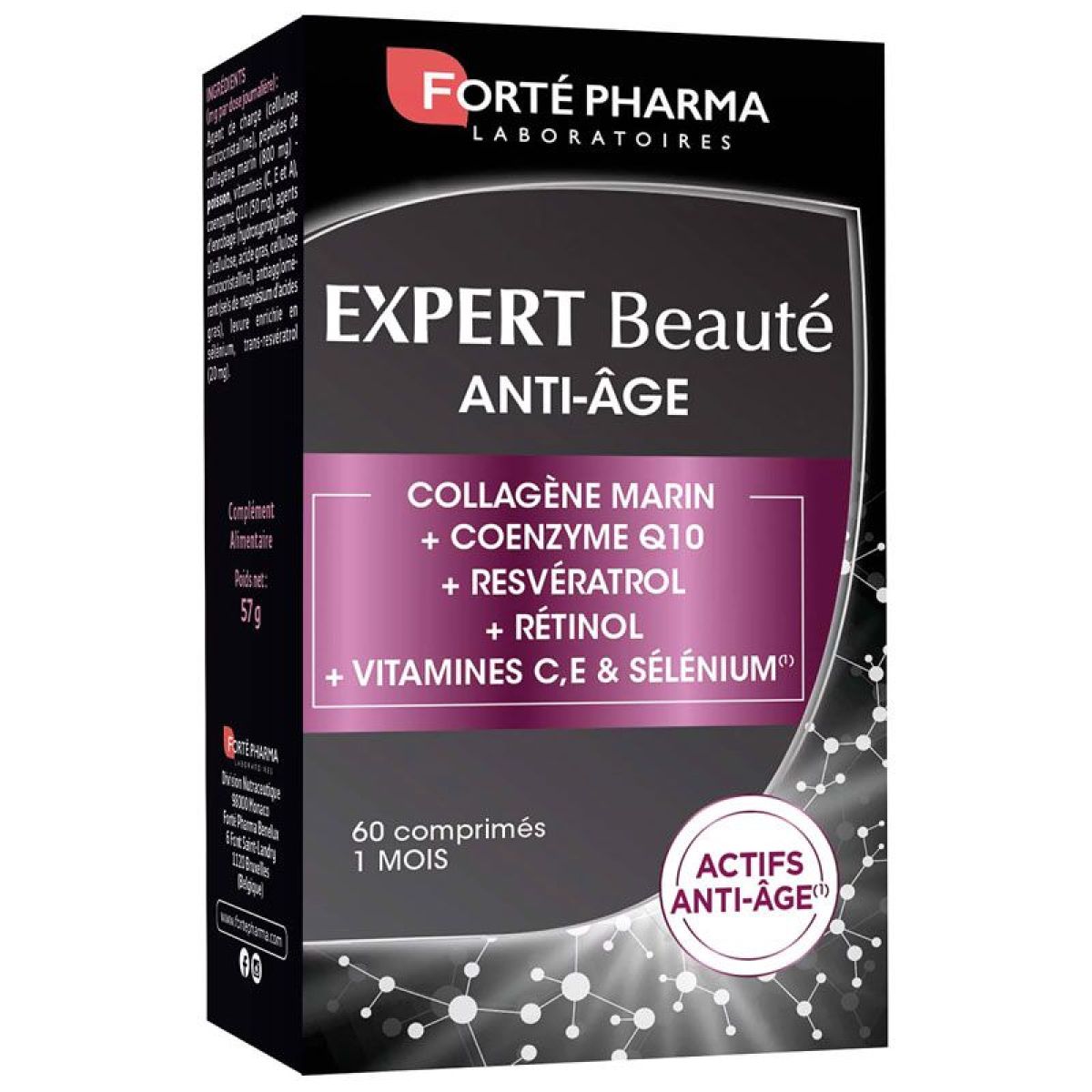 Forté Pharma Expert Beauté Collagène Marin Intense+ - Poudre 300g (15g/jour)
