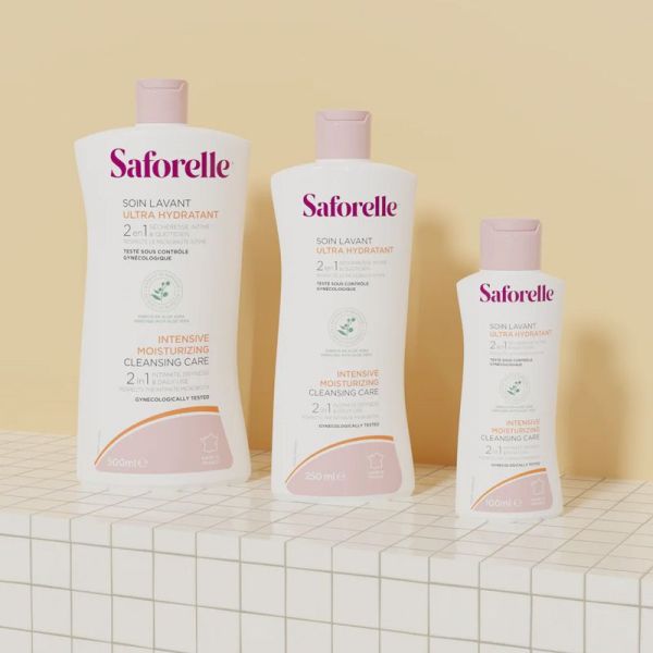 Saforelle Soin Lavant Ultra Hydratant 2-en-1 à l'extrait de bardane (100 ml)