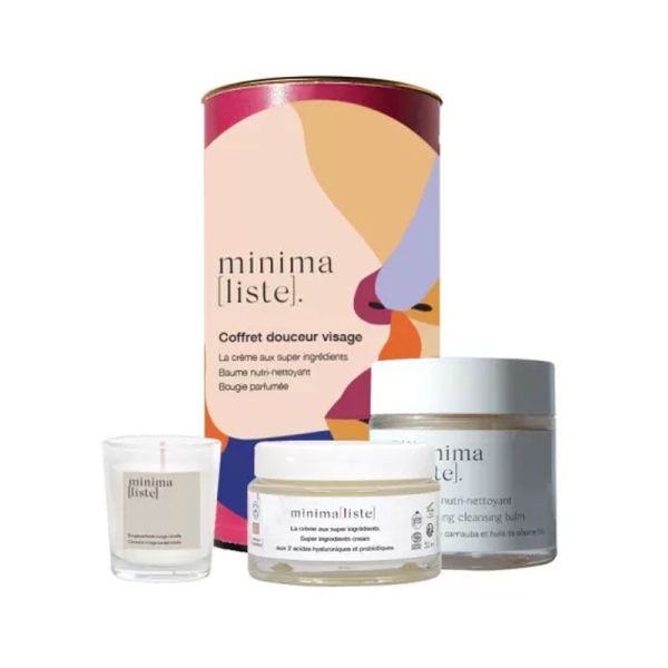 Minimaliste Coffret Douceur Visage (baume, crème, bougie)