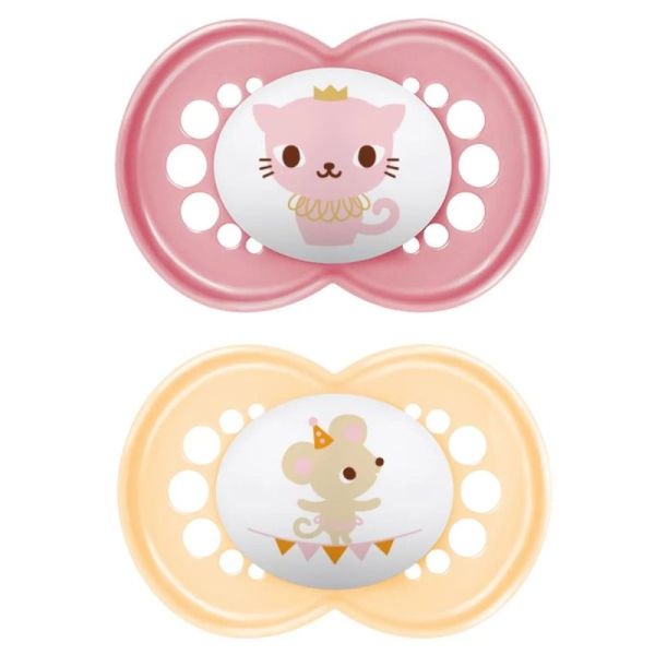 MAM Sucette Silicone Original 18+ Mois Animaux (Lot de 2, référence 44)