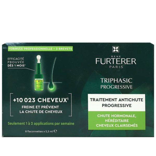 Triphasic Progressive Traitement Anti-chute Cheveux (x8 mono-doses)