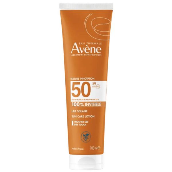 Avène Soins Solaires Lait Solaire SPF50 100% invisible toucher sec (100 ml)