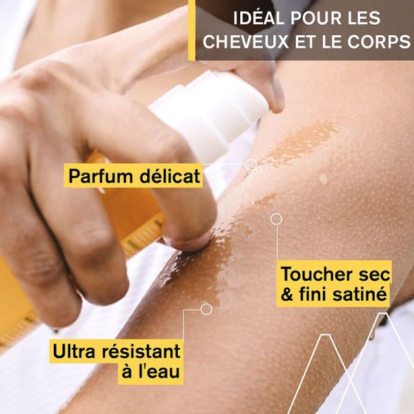 Uriage Bariésun Huile Sèche SPF50+ fini satiné corps & cheveux résistante à l'eau (200 ml)