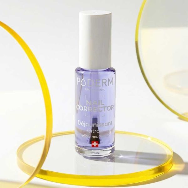 Poderm Professionnal Nail Corrector Vernis Déjaunissant à l'extrait de Citron (8ml)