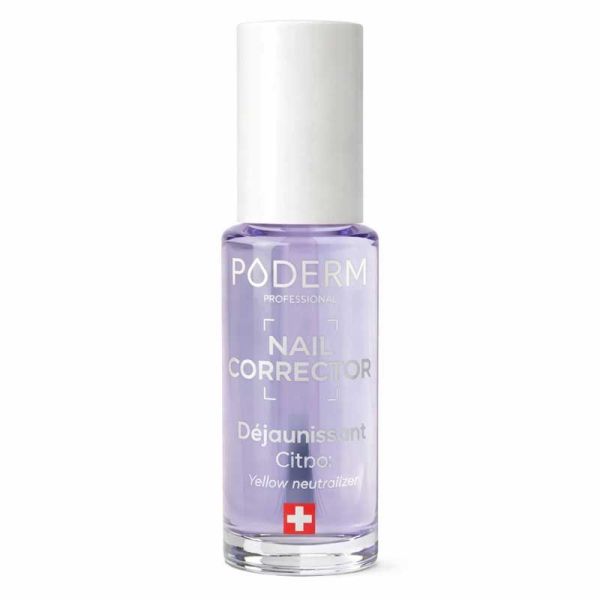 Poderm Professionnal Nail Corrector Vernis Déjaunissant à l'extrait de Citron (8ml)