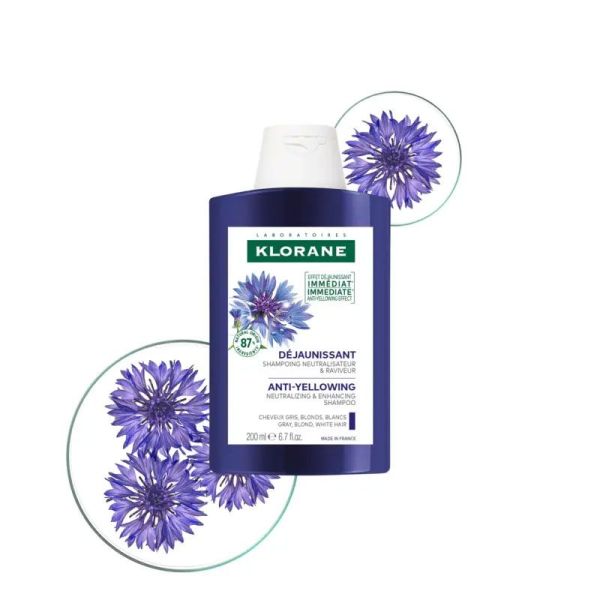 Klorane Shampoing Déjaunissant à la Centaurée bio (200 ml)