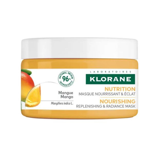 Klorane Masque nourrissant et éclat à la Mangue médicinale (250 ml)