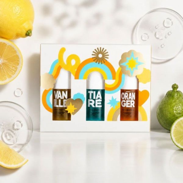 Solinotes Coffret Trio Brumes Parfumées Vanille, Tiaré et Fleur d'Oranger (3 x 60 ml)