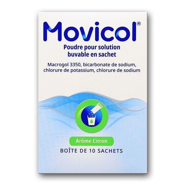 Norgine Movicol Citron Poudre pour solution buvable en sachet constipation (10 sachets)