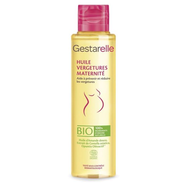 Gestarelle Huile Vergetures Maternité Bio à l'huile d'amande douce (100 ml)