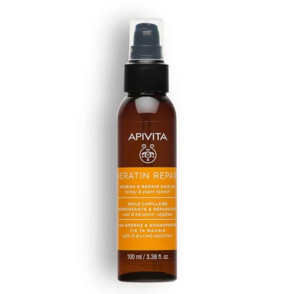 Keratin Repair Huile Capillaire Nourrissante & réparatrice miel & kératine végétale (100 ml)