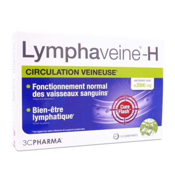 3C Pharma Lymphaveine-H Circulation Veineuse Cure Flash (15 comprimés)