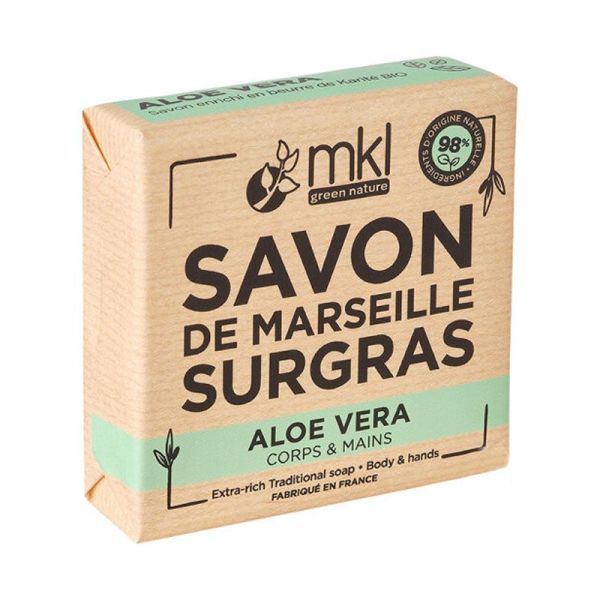 Savon de Marseille surgras à l'Aloe Vera corps et mains (100 g)