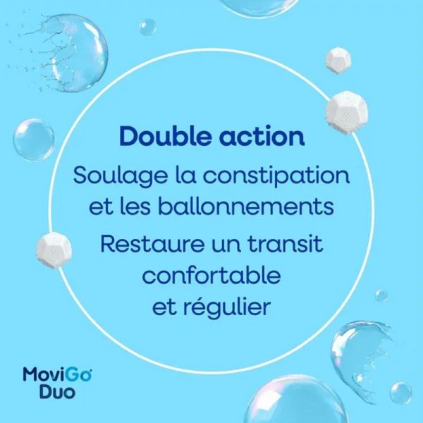 Norgine MoviGo Duo gaz et constipation (x10)