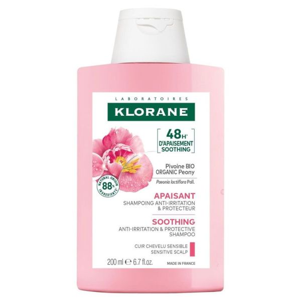 Shampoing apaisant anti-irritation & protecteur à la Pivoine Bio (200 ml)