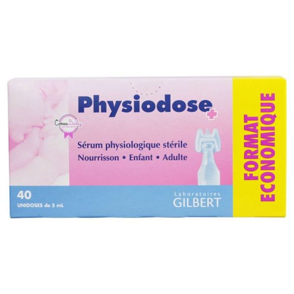 Physiodose Serum physiologique sterile 40 unidoses de 5ml