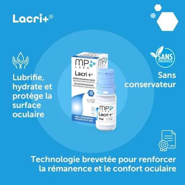 Lacri+ lubrifiant et protecteur oculaire (10 ml)