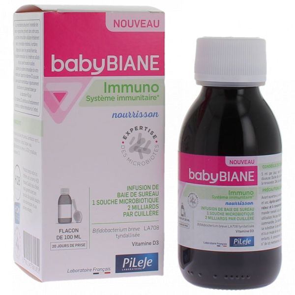 PiLeJe Babybiane Immuno système immunitaire du nourrisson (100 ml)