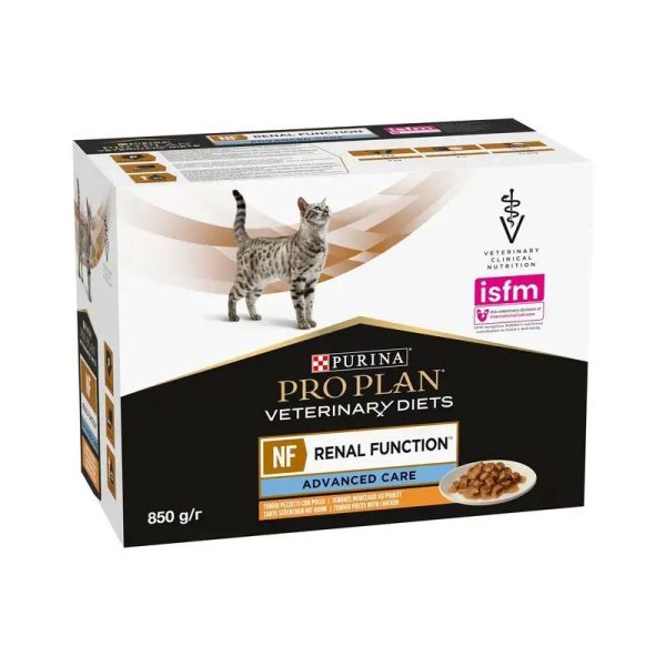 Proplan Cat Veterinary Diets NF Renal Function Advance Care au Poulet (10 x 85 g)