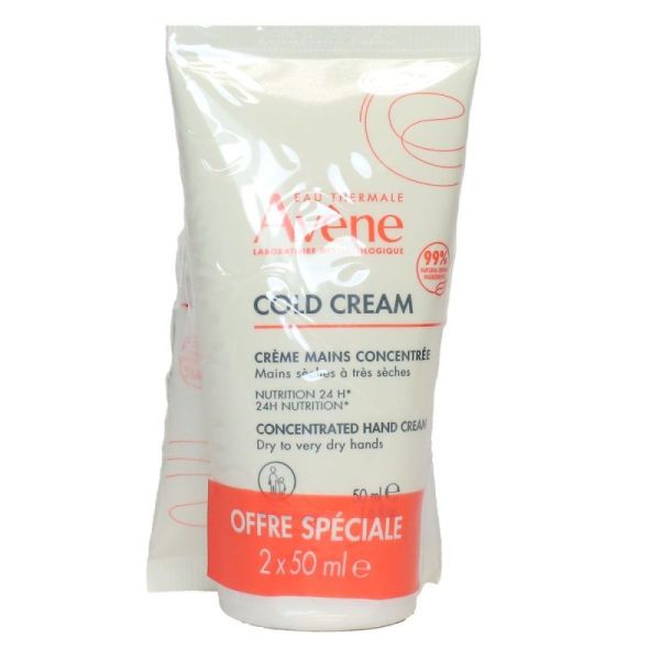 Avène Cold Cream Crème Mains Concentrée (2 x 50 ml)
