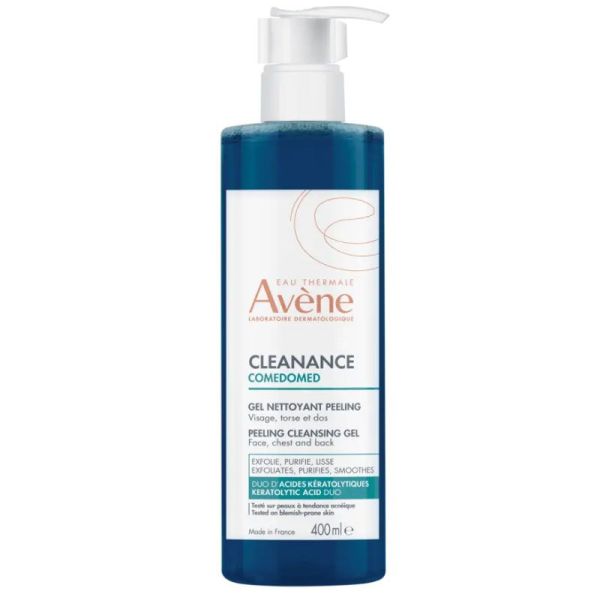 Avène Cleanance Comedomed Gel Nettoyant Peeling purifiant, nettoyant & matifiant (400 ml)