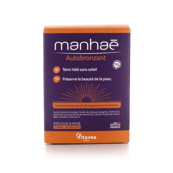 Havea Manhaé Autobronzant (Lot de 2 x60 gélules)