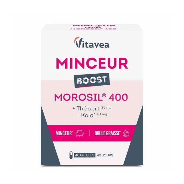 Vitavea Morosil 400 Minceur Boost thé vert & kola brûle-graisse (40 gélules)