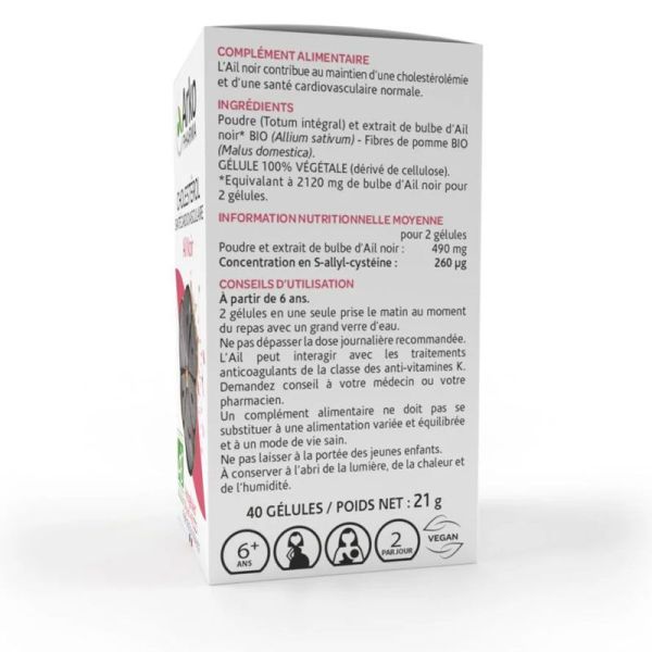 Arkopharma Arkogélules Bio Aïl noir cholestérol & santé cardiovasculaire (40 gélules)