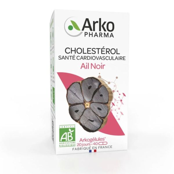 Arkopharma Arkogélules Bio Aïl noir cholestérol & santé cardiovasculaire (40 gélules)