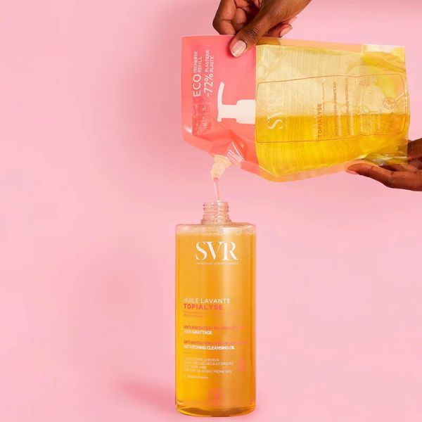 SVR Topialyse Huile Lavante anti-irritation, relipidante, anti-grattage (Éco-recharge 1L)