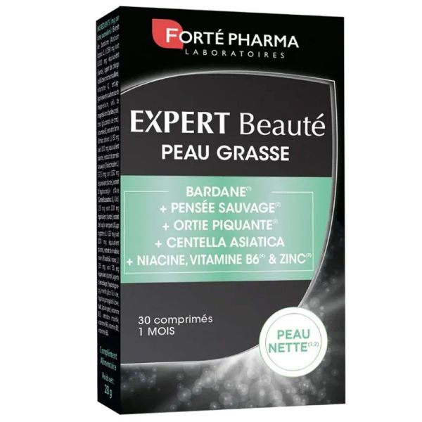 Forté Pharma Expert Beauté Peau Grasse formule aux plantes (30 comprimés)