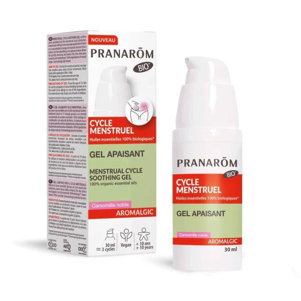 Pranarôm Aromalgic Gel apaisant cycle Menstruel Bio (30 ml)